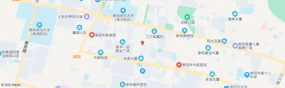 阜阳菜园巷_公交站地图_阜阳公交_妙搜公交查询2025
