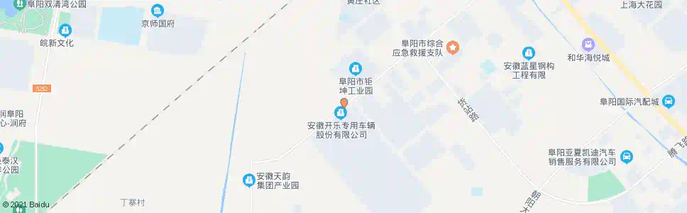 阜阳开乐罐车厂_公交站地图_阜阳公交_妙搜公交查询2025