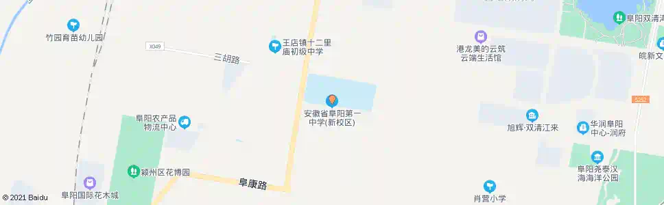 阜阳政法学校_公交站地图_阜阳公交_妙搜公交查询2025