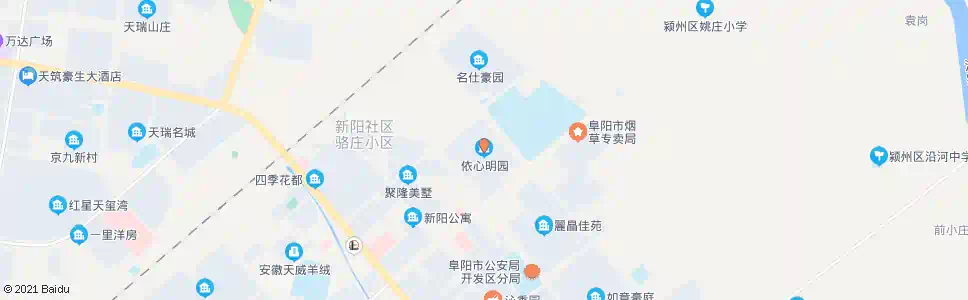 阜阳依心明园_公交站地图_阜阳公交_妙搜公交查询2025