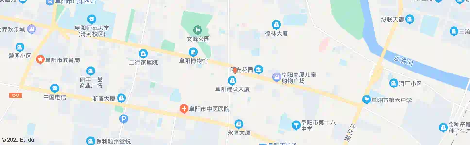 阜阳中国移动(清河东路)_公交站地图_阜阳公交_妙搜公交查询2025