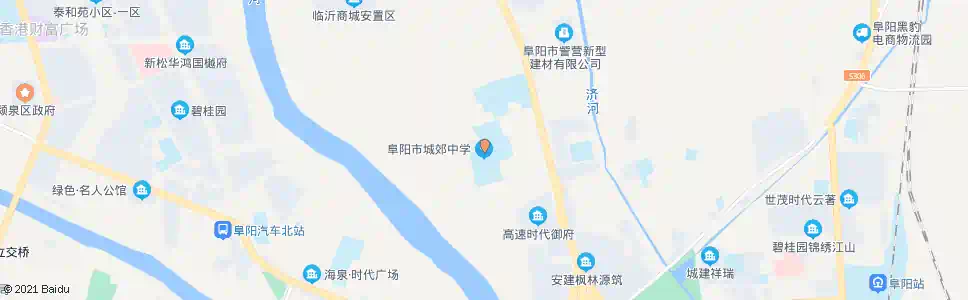 阜阳城郊中学_公交站地图_阜阳公交_妙搜公交查询2025