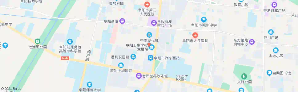 阜阳皖北驾校_公交站地图_阜阳公交_妙搜公交查询2025