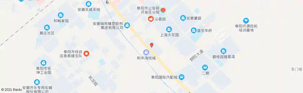 阜阳世纪彩虹城(奇瑞海马4s店)_公交站地图_阜阳公交_妙搜公交查询2025