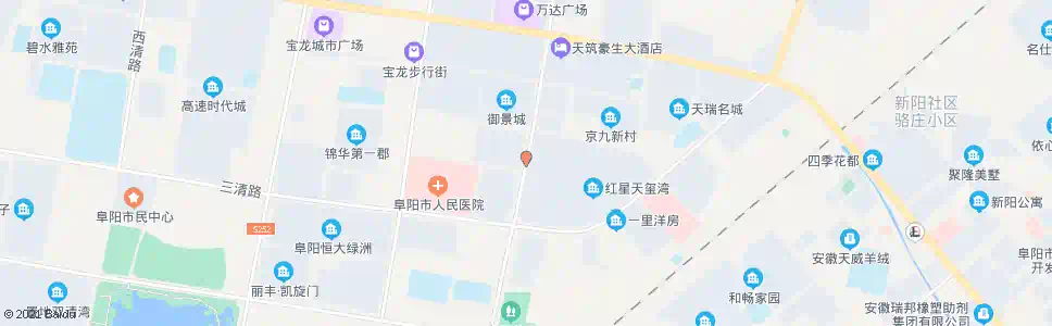 阜阳七度红堡城_公交站地图_阜阳公交_妙搜公交查询2025
