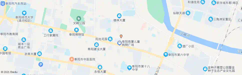 阜阳京九丝绸北区_公交站地图_阜阳公交_妙搜公交查询2025