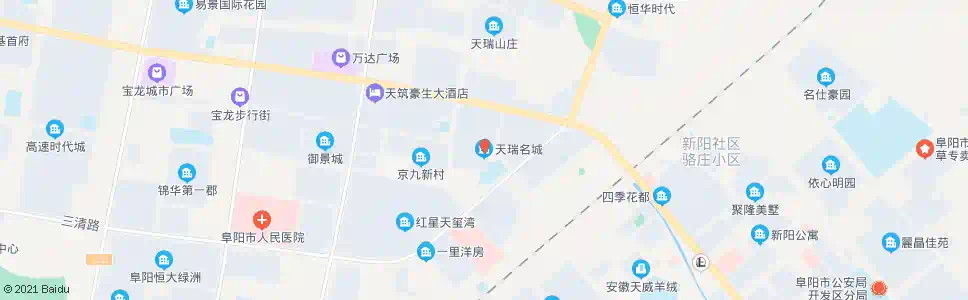 阜阳天瑞名城北门_公交站地图_阜阳公交_妙搜公交查询2025