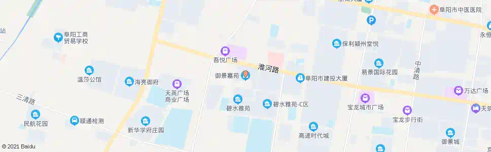 阜阳御景家园_公交站地图_阜阳公交_妙搜公交查询2025