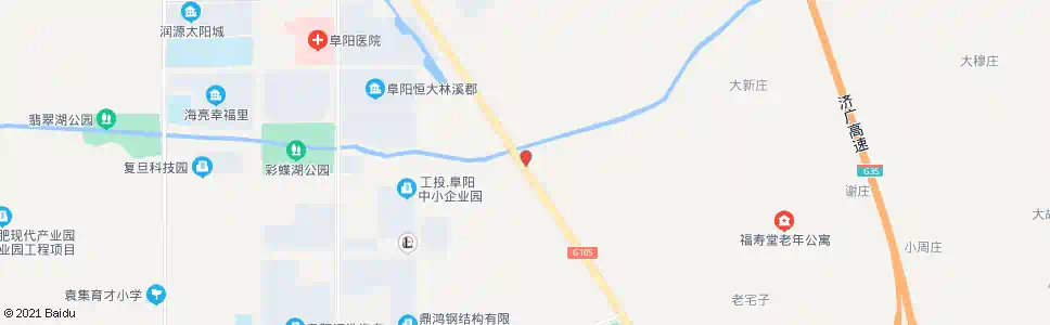 阜阳阜合产业园区路口_公交站地图_阜阳公交_妙搜公交查询2025