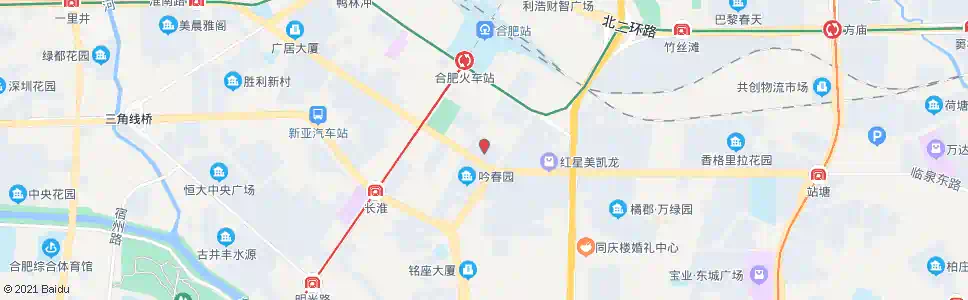 合肥合肥晚报社_公交站地图_合肥公交_妙搜公交查询2025