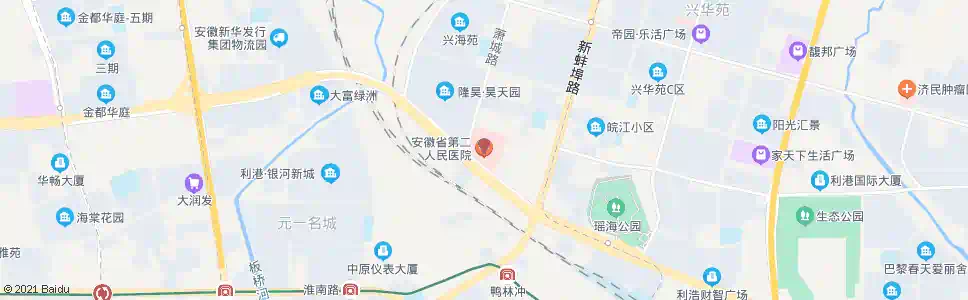 合肥第二医院_公交站地图_合肥公交_妙搜公交查询2025