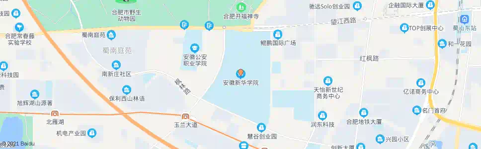 合肥新华学院_公交站地图_合肥公交_妙搜公交查询2025