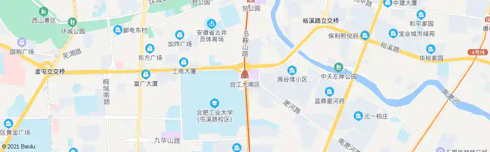 合肥合工大南区站_公交站地图_合肥公交_妙搜公交查询2025