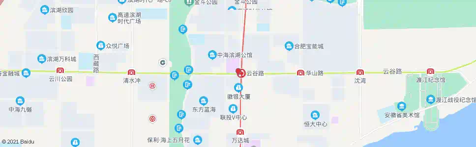 合肥云谷路站_公交站地图_合肥公交_妙搜公交查询2025