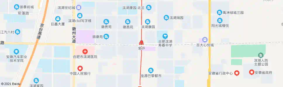 合肥紫庐站_公交站地图_合肥公交_妙搜公交查询2025