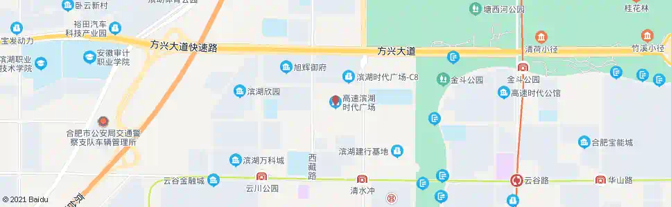 合肥滨湖时代广场_公交站地图_合肥公交_妙搜公交查询2025
