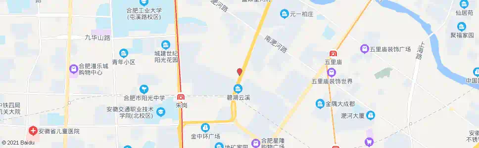 合肥王小郢污水厂_公交站地图_合肥公交_妙搜公交查询2025