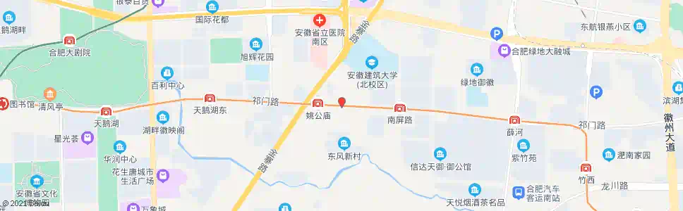 合肥张夹弄_公交站地图_合肥公交_妙搜公交查询2025