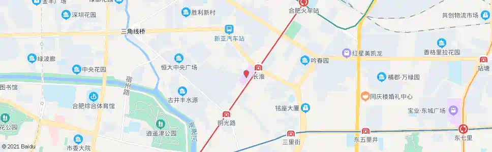 合肥元一时代广场_公交站地图_合肥公交_妙搜公交查询2025