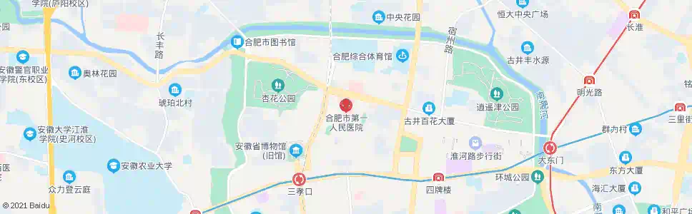 合肥市一院_公交站地图_合肥公交_妙搜公交查询2025