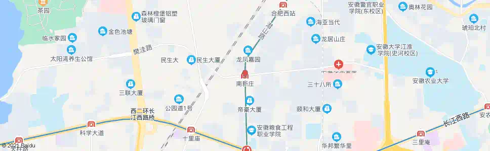 合肥南新庄_公交站地图_合肥公交_妙搜公交查询2025