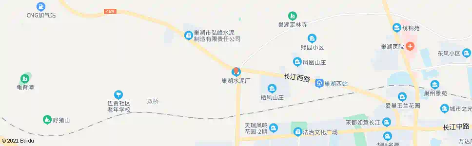 合肥停靠站(巢湖水泥厂生活区)_公交站地图_合肥公交_妙搜公交查询2025