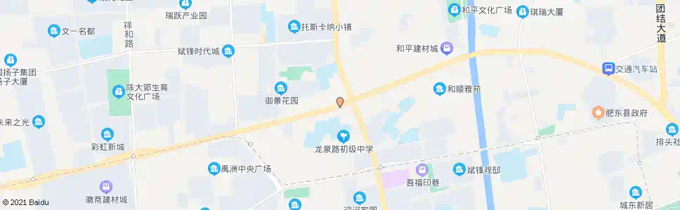 合肥肥东二中_公交站地图_合肥公交_妙搜公交查询2025