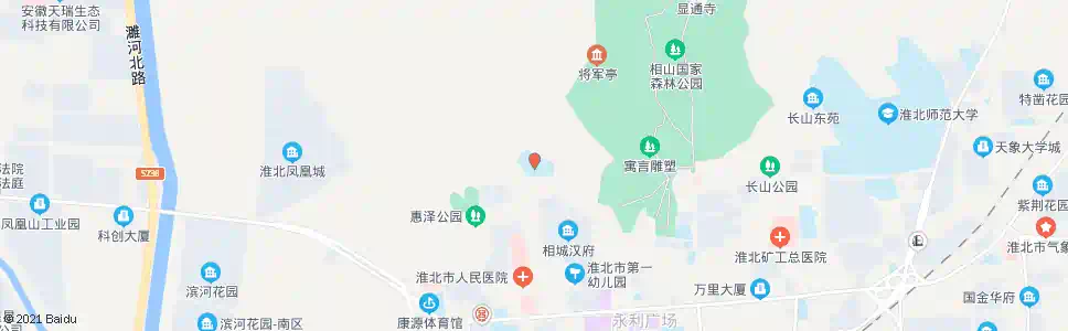 淮北西园中学_公交站地图_淮北公交_妙搜公交查询2025