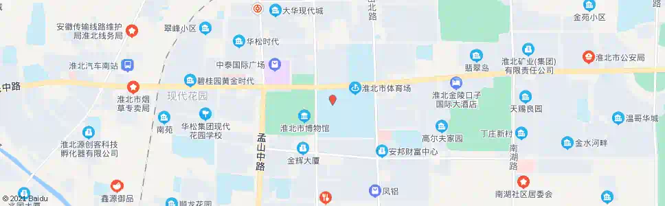 淮北体育馆_公交站地图_淮北公交_妙搜公交查询2025