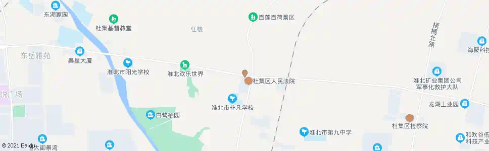 淮北杜集区法院_公交站地图_淮北公交_妙搜公交查询2025