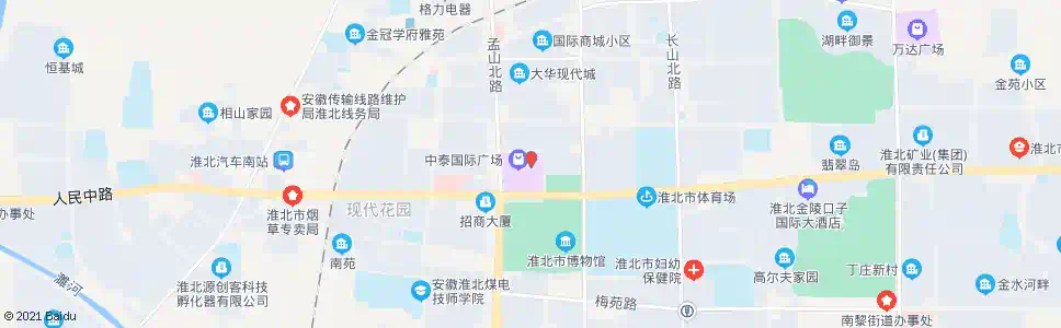 淮北行政服务中心_公交站地图_淮北公交_妙搜公交查询2025