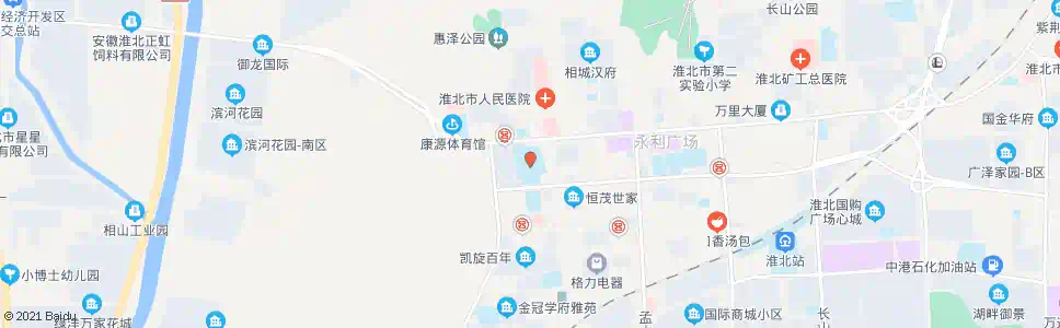 淮北市一中_公交站地图_淮北公交_妙搜公交查询2025