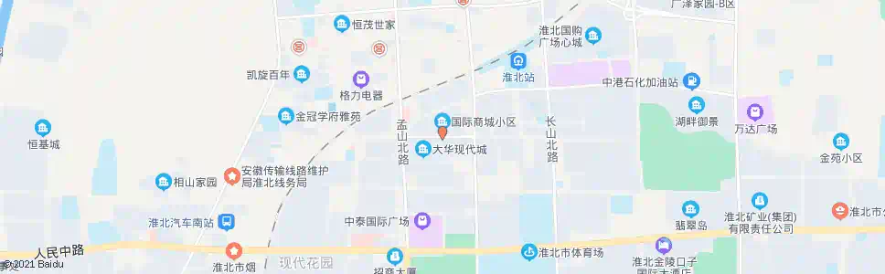 淮北国际商城名店街_公交站地图_淮北公交_妙搜公交查询2025