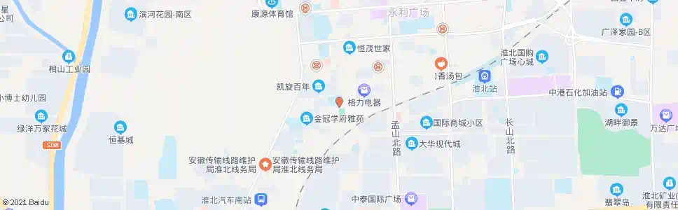 淮北海宫学校_公交站地图_淮北公交_妙搜公交查询2025