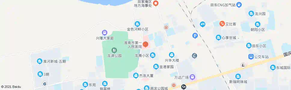 淮南丽人医院_公交站地图_淮南公交_妙搜公交查询2025