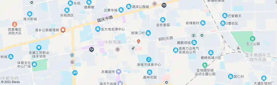 淮南人民南路_公交站地图_淮南公交_妙搜公交查询2025