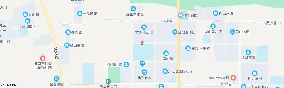 淮南淮南二中北门_公交站地图_淮南公交_妙搜公交查询2025