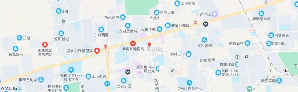 淮南龙湖路_公交站地图_淮南公交_妙搜公交查询2025