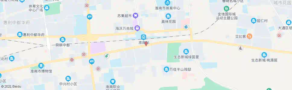 淮南货场_公交站地图_淮南公交_妙搜公交查询2025