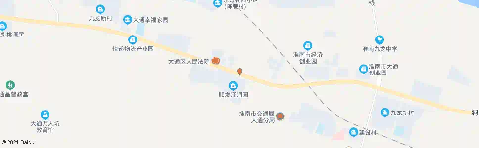 淮南田大路(洞山东路)_公交站地图_淮南公交_妙搜公交查询2025