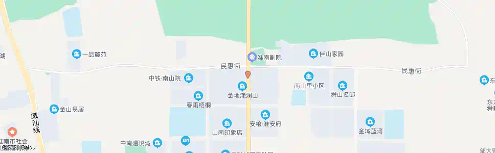 淮南民惠街_公交站地图_淮南公交_妙搜公交查询2025