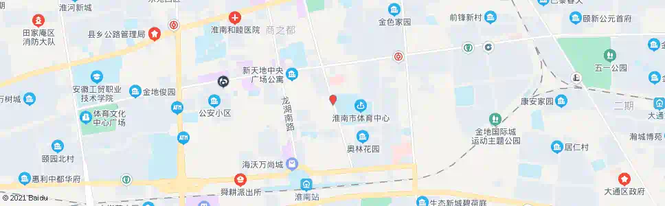 淮南体育场(广场北路)_公交站地图_淮南公交_妙搜公交查询2025