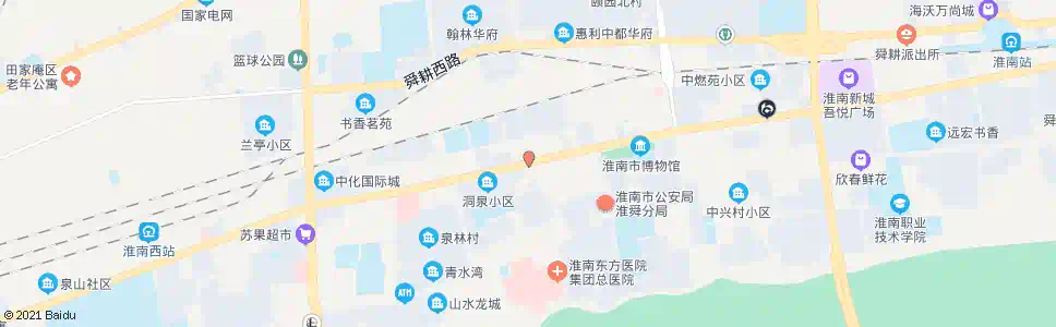 淮南洞山中路(淮河大道北段)_公交站地图_淮南公交_妙搜公交查询2025