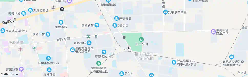 淮南田大南路_公交站地图_淮南公交_妙搜公交查询2025