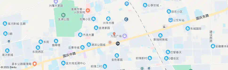 淮南田五小_公交站地图_淮南公交_妙搜公交查询2025