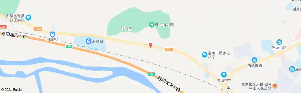 淮南卧龙山_公交站地图_淮南公交_妙搜公交查询2025