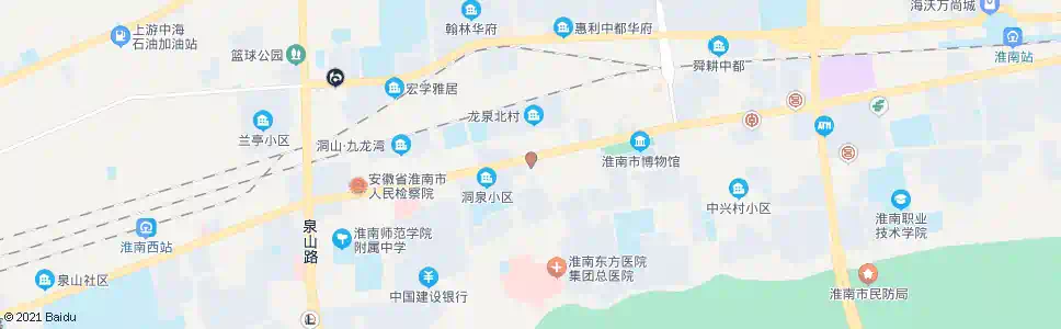 淮南老龙眼_公交站地图_淮南公交_妙搜公交查询2025