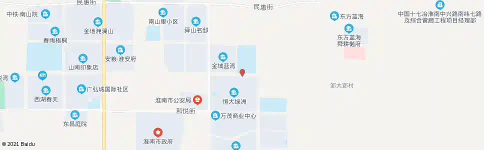 淮南淮师附小山南校区站_公交站地图_淮南公交_妙搜公交查询2025