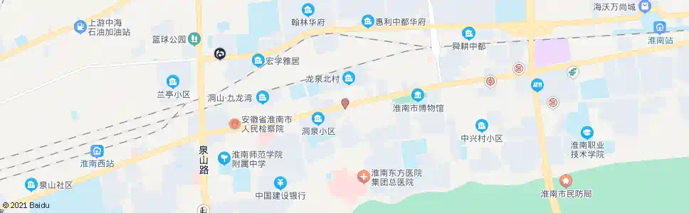 淮南洞山中路_公交站地图_淮南公交_妙搜公交查询2025