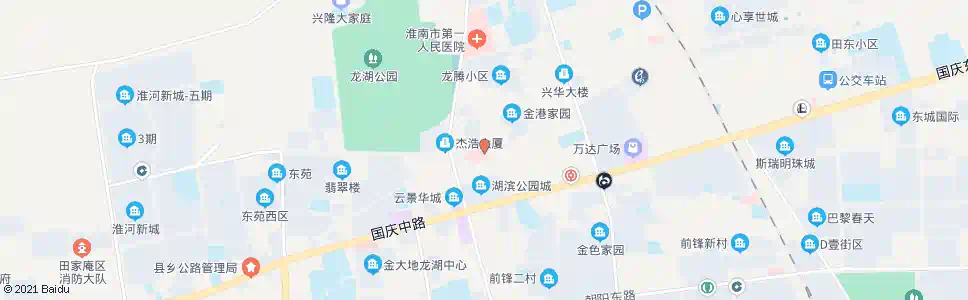 淮南中医院_公交站地图_淮南公交_妙搜公交查询2025
